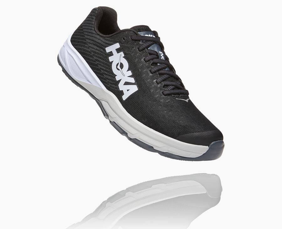 Hoka One One Koşu Ayakkabısı Kadın Siyah/Beyaz - Evo Carbon Rocket - RQ4127859